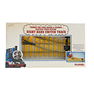 LIONEL G SCALE TRAIN 82012 THOMAS THE TANK RIGHT HAND MANUAL YELLOW SWITCH TRACK